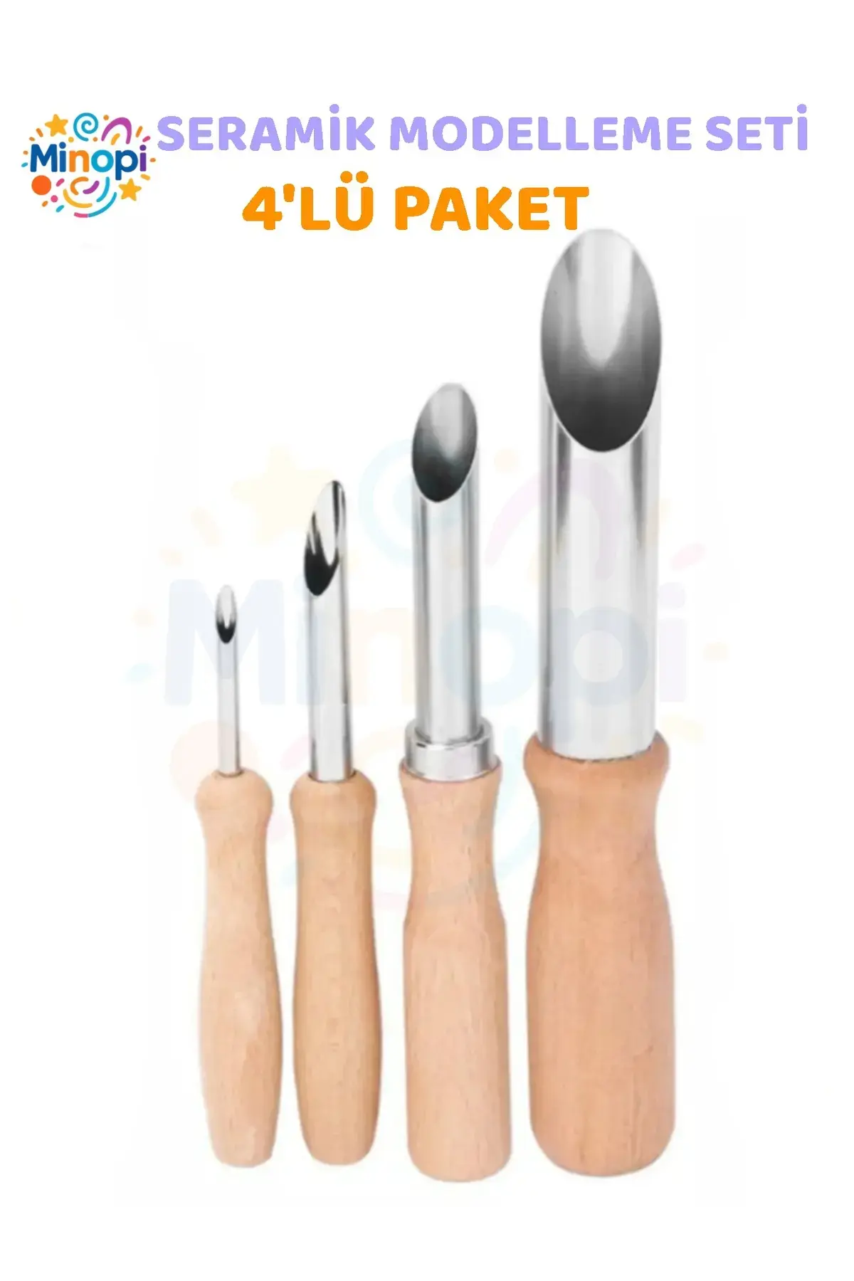 Seramik Kil Çömlek Delik Kesici Seti 4 Parça 1 Paket Polimer Kil Oyma Delme Seti Heykel Dairesel