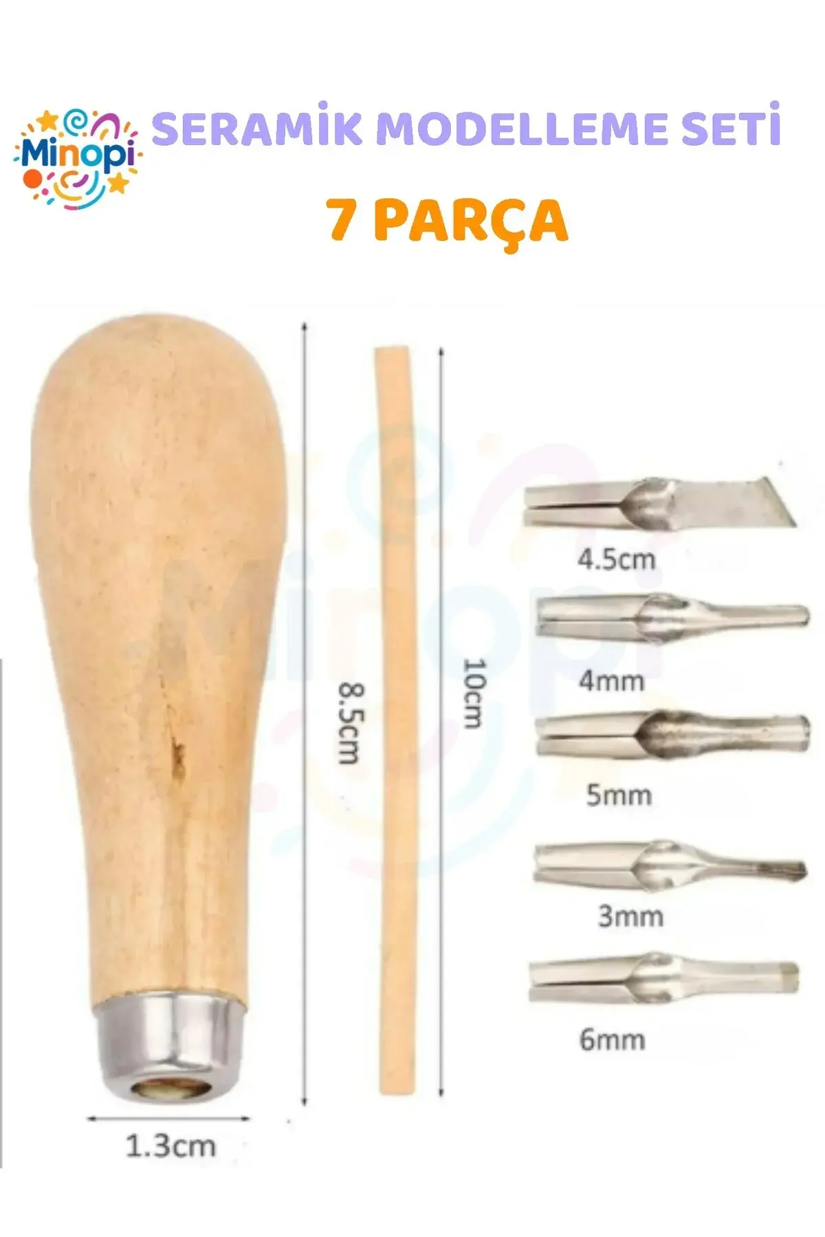 Linol Oyma Seti 7 Parça 1 Paket Linol Oyma Kesme Bıçak Seti 5 Bıçaklı Linolyum Baskı Ahşap Saplı