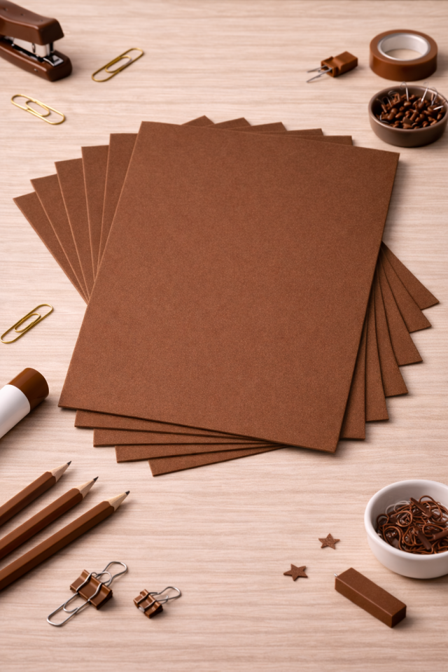 10'lu Kahverengi Renk 50 x 70 cm Eva Düz Model Büyük Boy