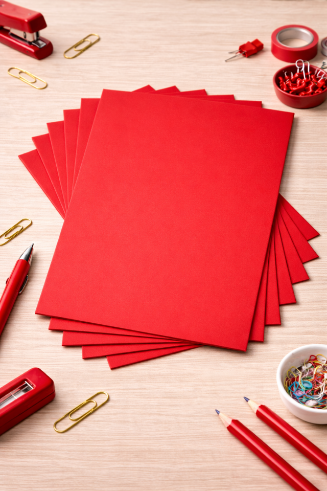 10'lu Kırmızı Renk 50 x 70 cm Eva Düz Model Büyük Boy