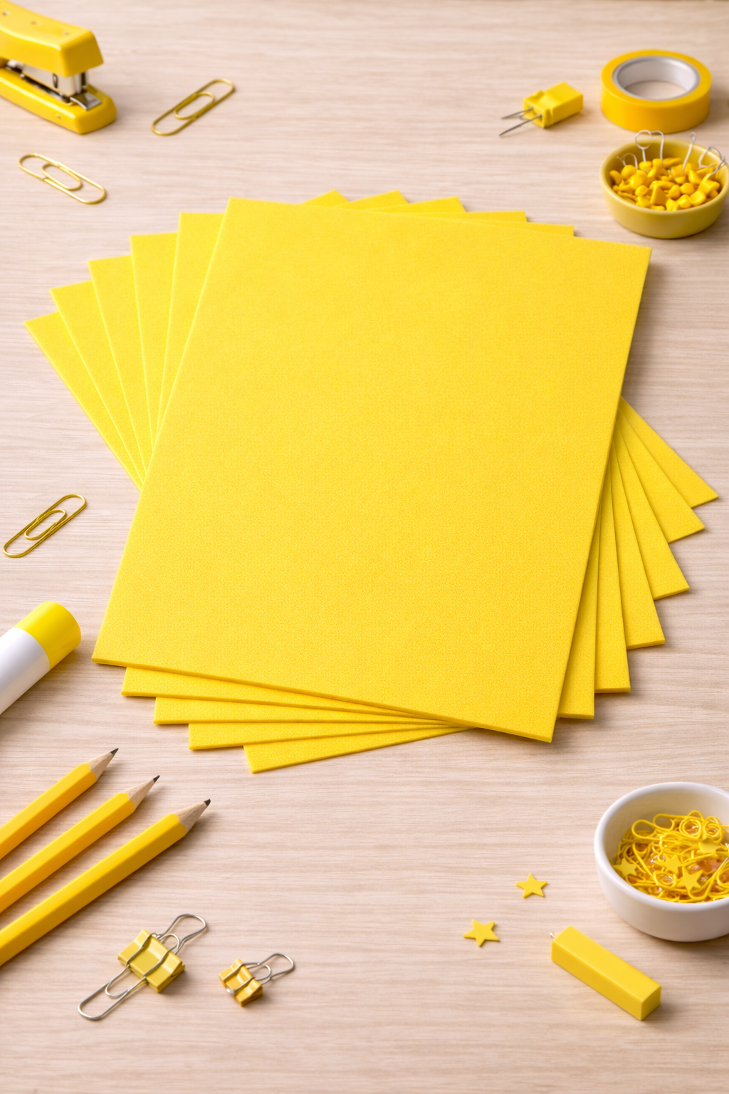 10'lu Sarı Renk 50 x 70 cm Eva Düz Model Büyük Boy