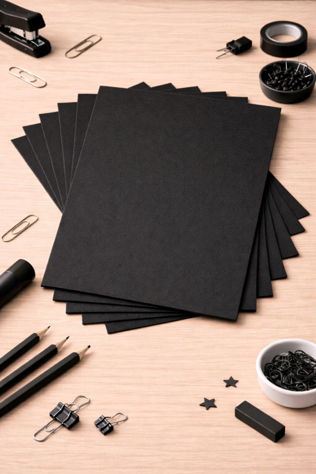 10'lu Siyah Renk 50 x 70 cm Eva Düz Model Büyük Boy