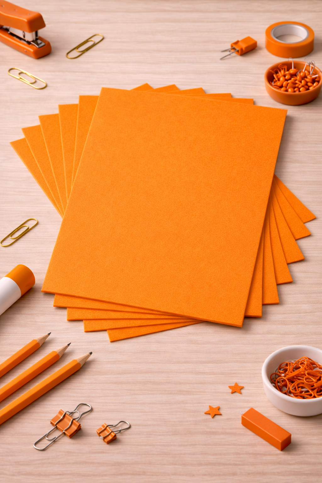 10'lu Turuncu Renk 50 x 70 cm Eva Düz Model Büyük Boy