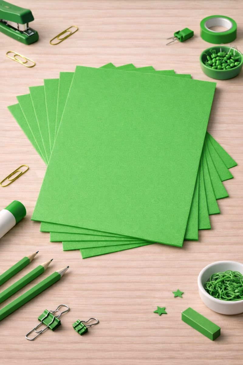 10'lu Yeşil Renk 50 x 70 cm Eva Düz Model Büyük Boy