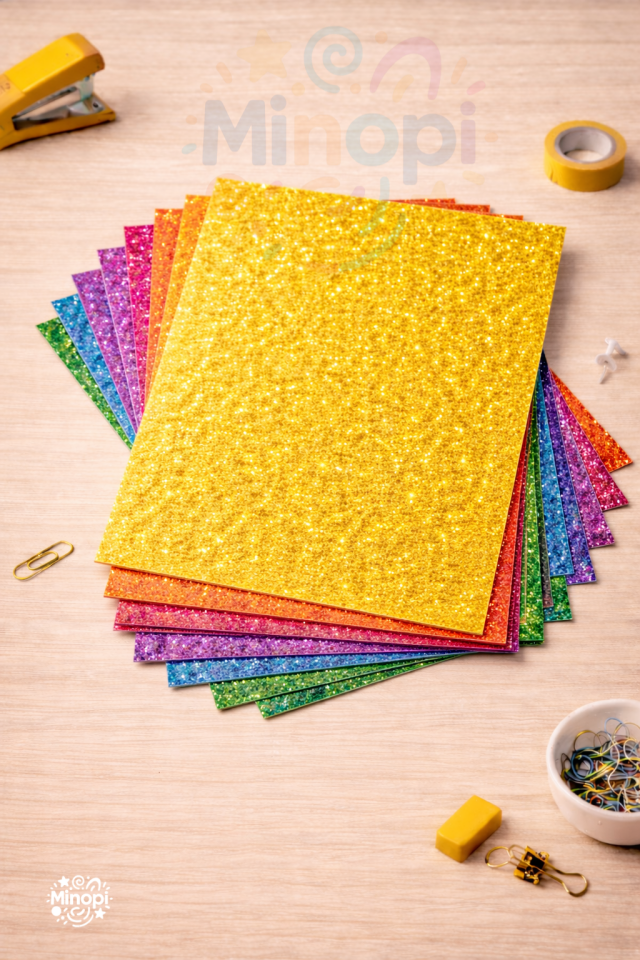 10'lu Karışık Renk A4 Eva Simli Model 20x30 cm Boy