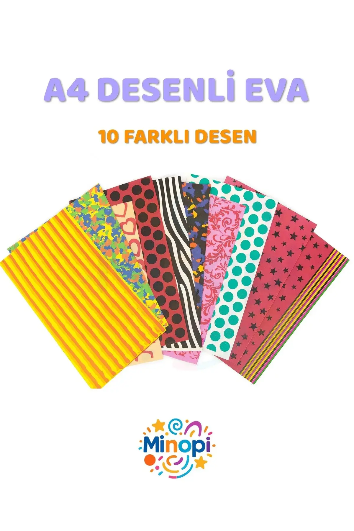Desenli Eva Süngeri 20x30 10'lu Paket Desenli Eva 10'lu Paket