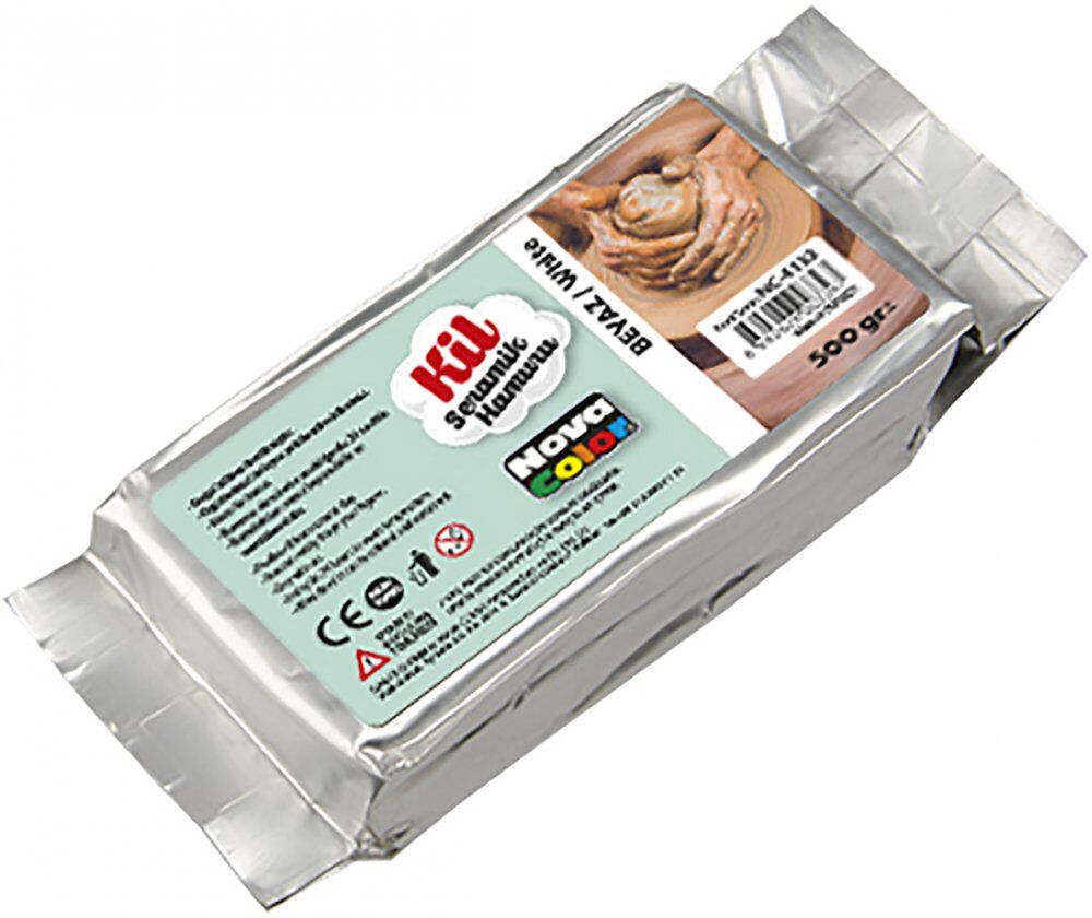 Nova Color Seramik Kil Hamuru 500 gr. Beyaz