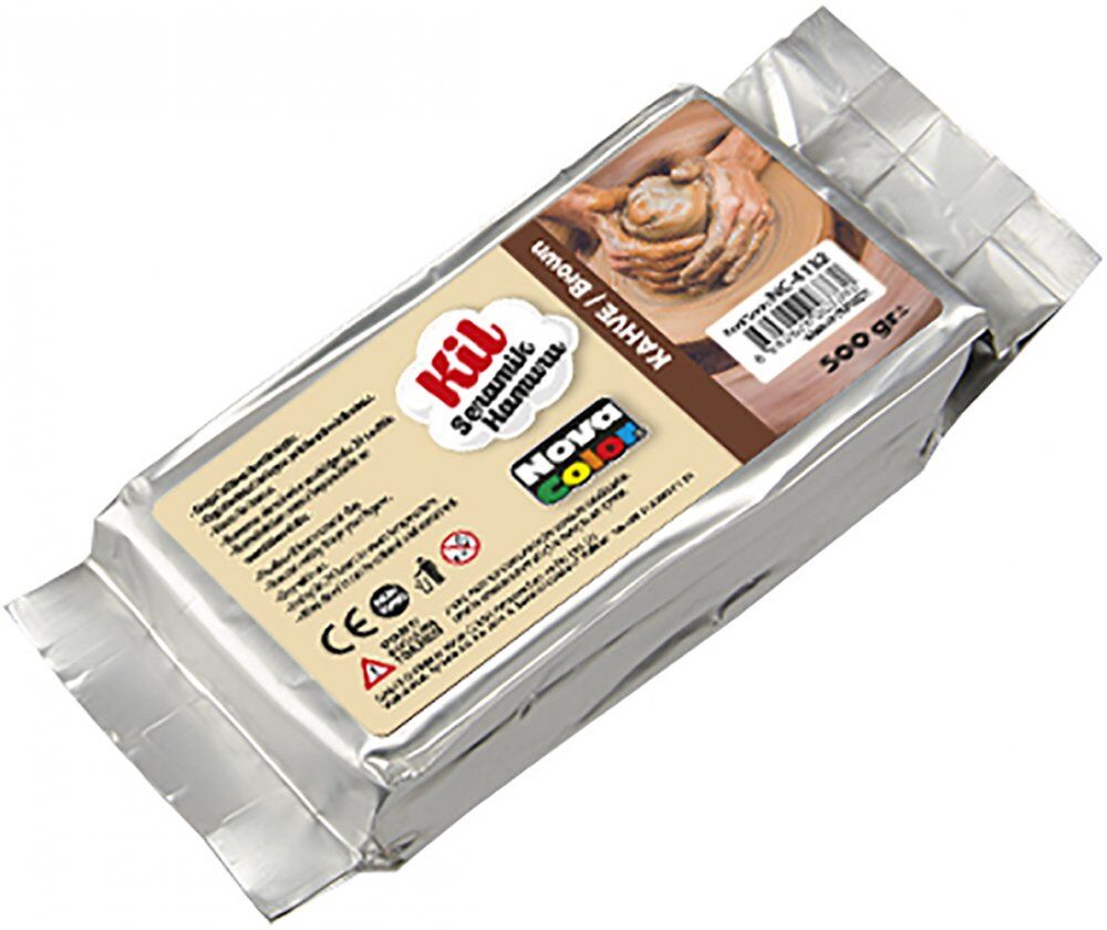 Nova Color Seramik Kil Hamuru 500 gr. Kahverengi