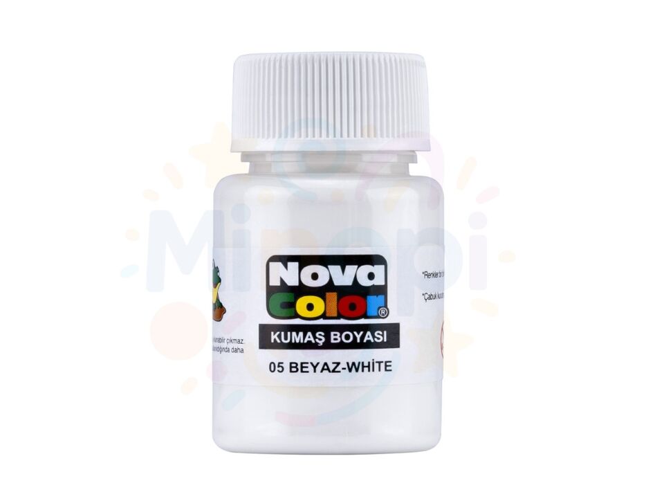 Nova Color Kumaş Boyası Beyaz 30 ml Şişe