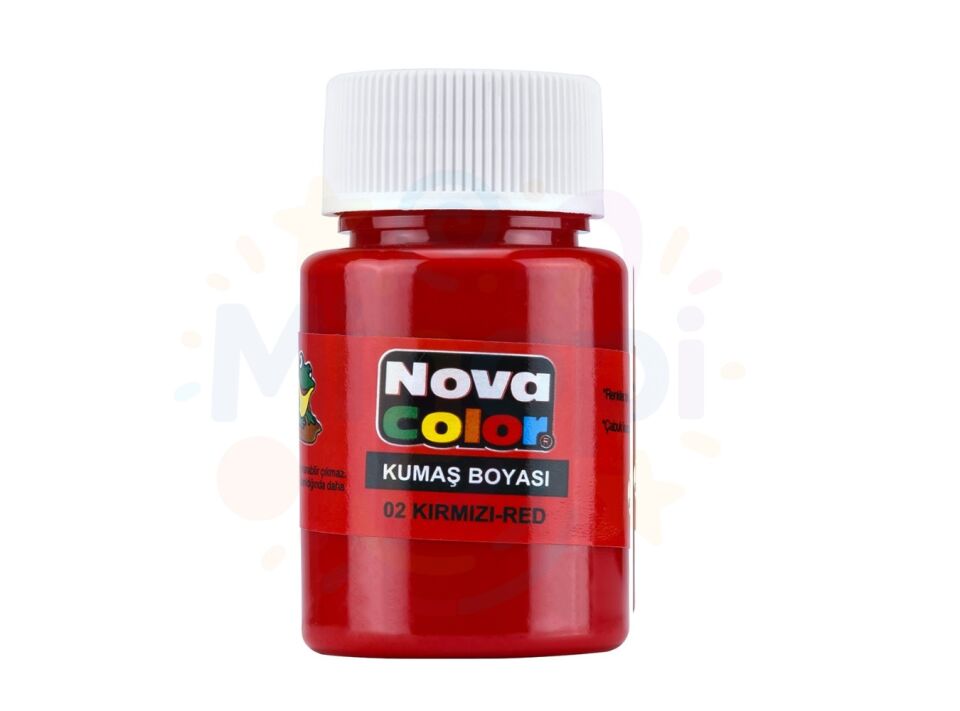 Nova Color Kumaş Boyası Kırmızı 30 ml Şişe