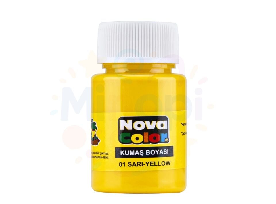Nova Color Kumaş Boyası Sarı 30 ml Şişe