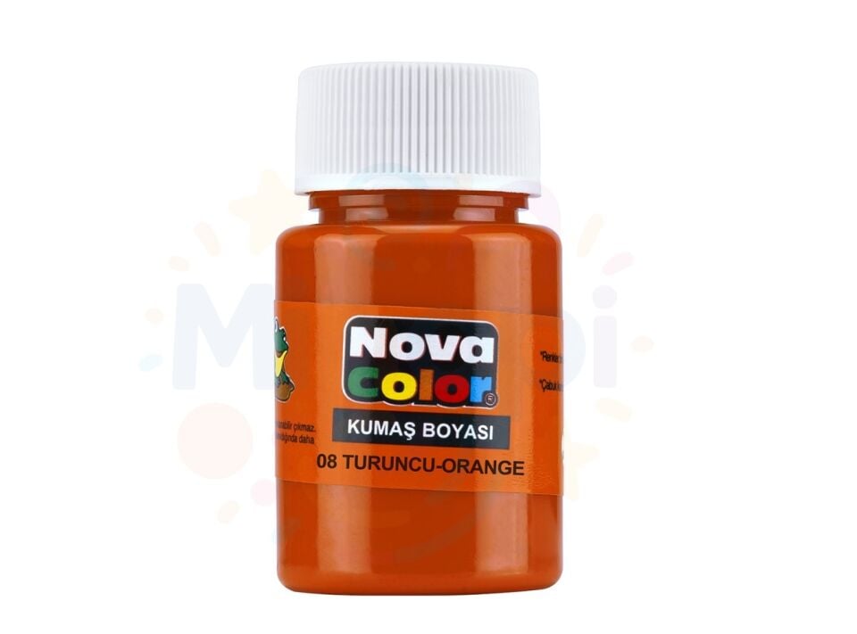 Nova Color Kumaş Boyası Turuncu 30 ml Şişe