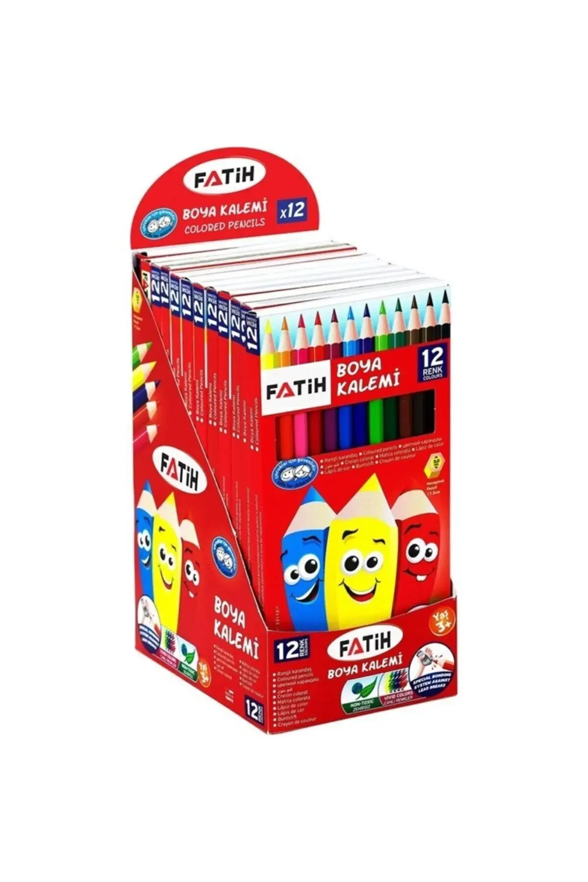 Fatih 12 Renk Kuru Boya Tam Boy