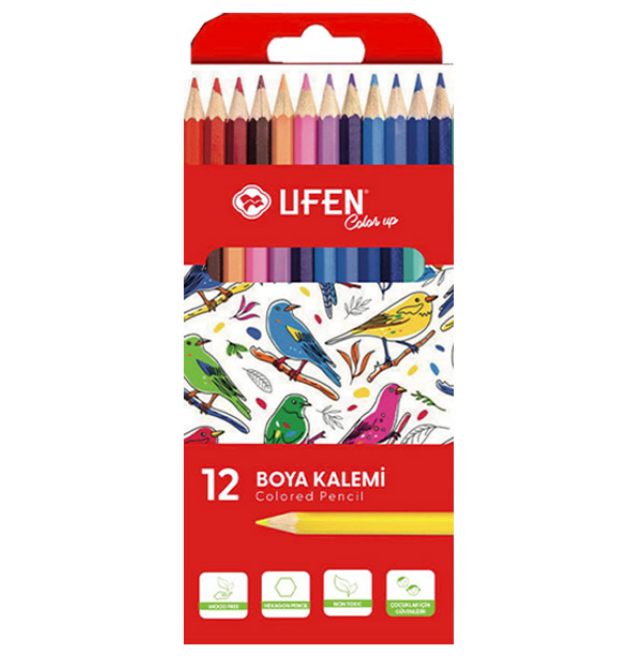 Ufen 12 Renk Kuru Boya Tam Boy