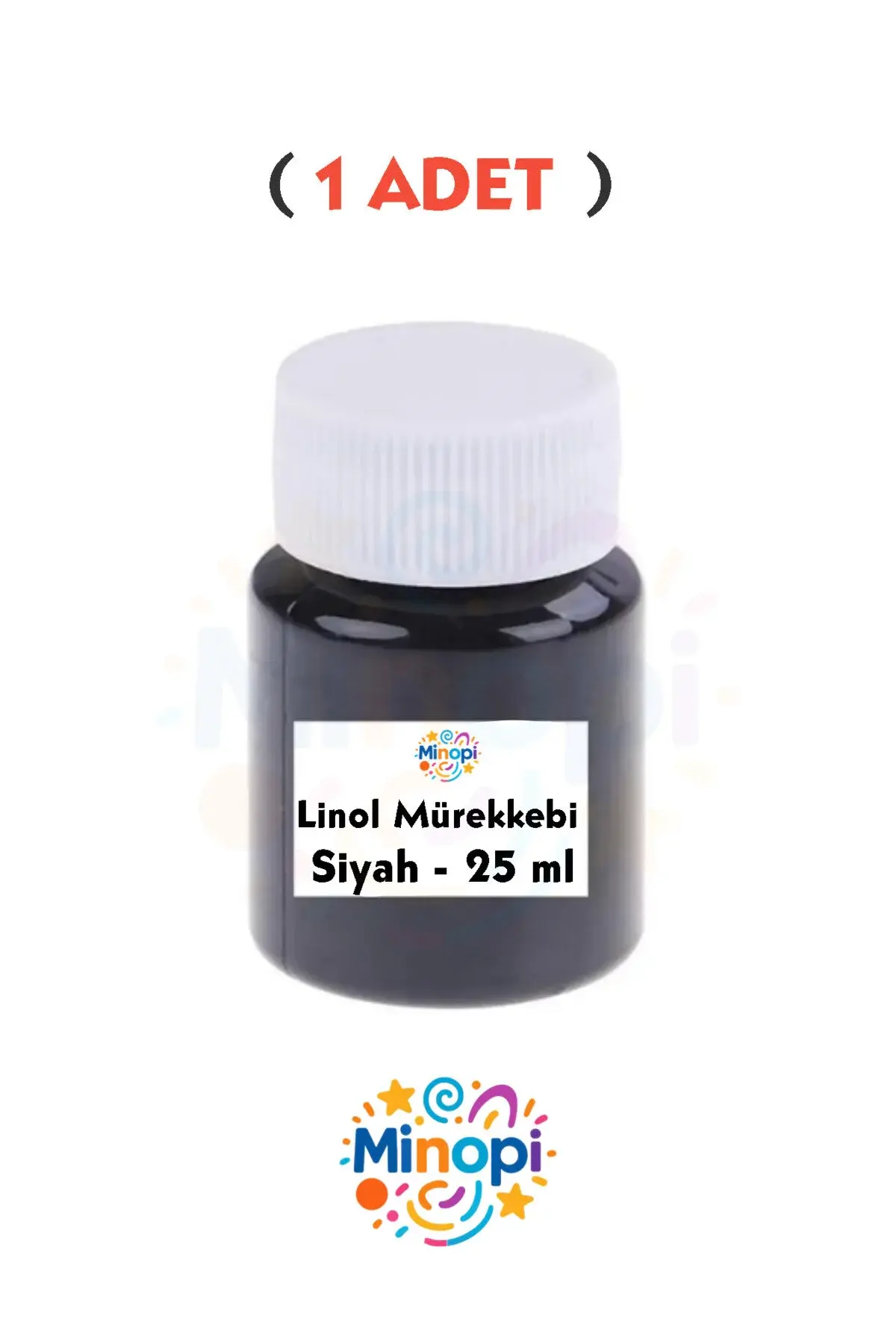 ( 1 Adet ) Linol Mürekkebi Siyah 25 ml Linol Baskı Mürekkebi Blok Baskı Sanat Hobi