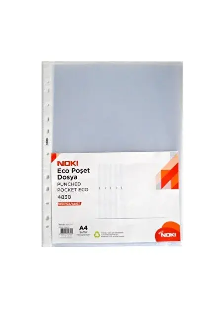 Noki Poşet Dosya Eco A4 100`lü Paket