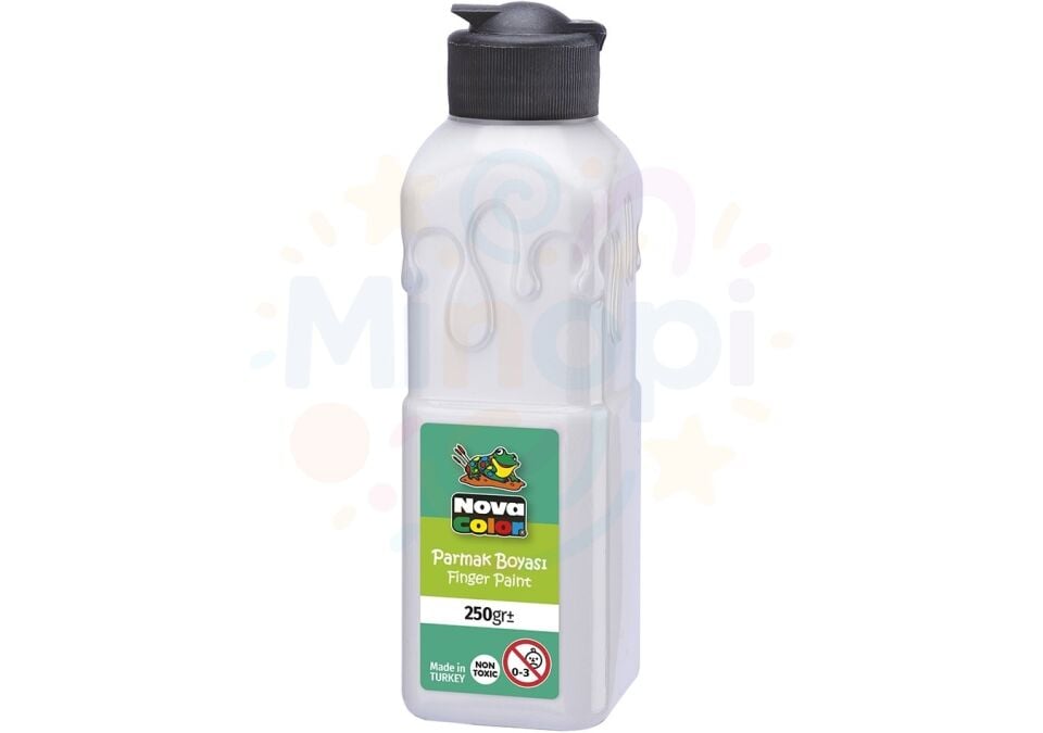 Nova Color Parmak Boyası 250 ml. Su Bazlı - Beyaz