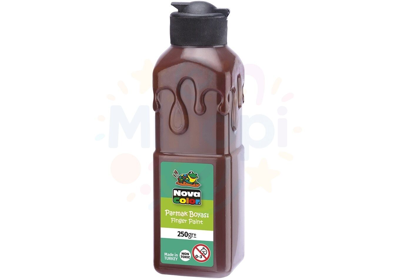 Nova Color Parmak Boyası 250 ml. Su Bazlı - Kahverengi