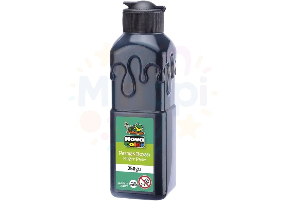 Nova Color Parmak Boyası 250 ml. Su Bazlı - Siyah