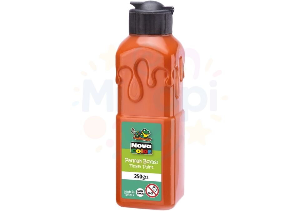Nova Color Parmak Boyası 250 ml. Su Bazlı - Turuncu