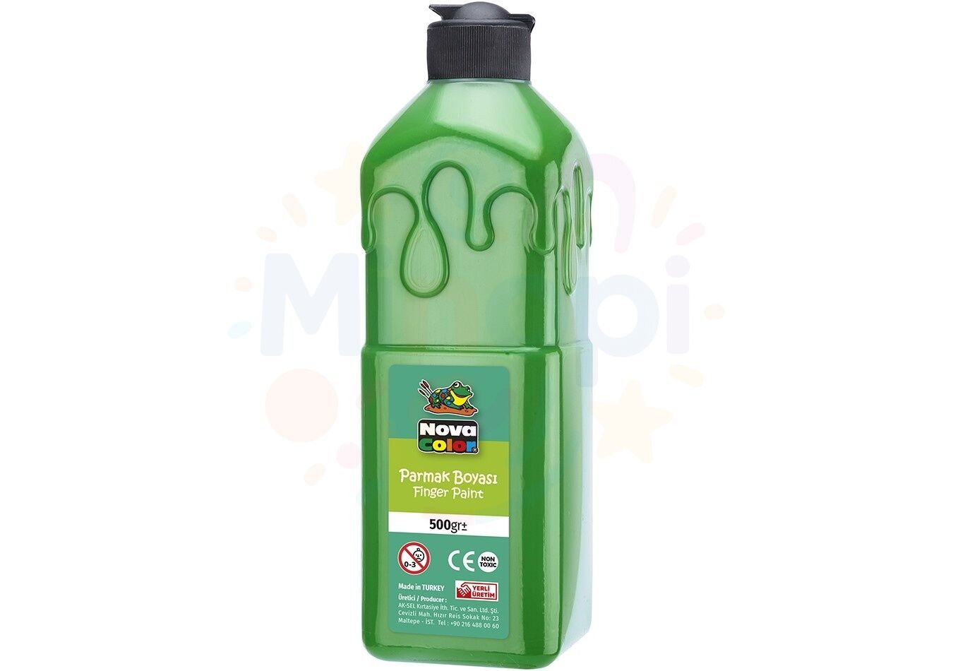 Nova Color Parmak Boyası 500 ml. Su Bazlı - Koyu Yeşil