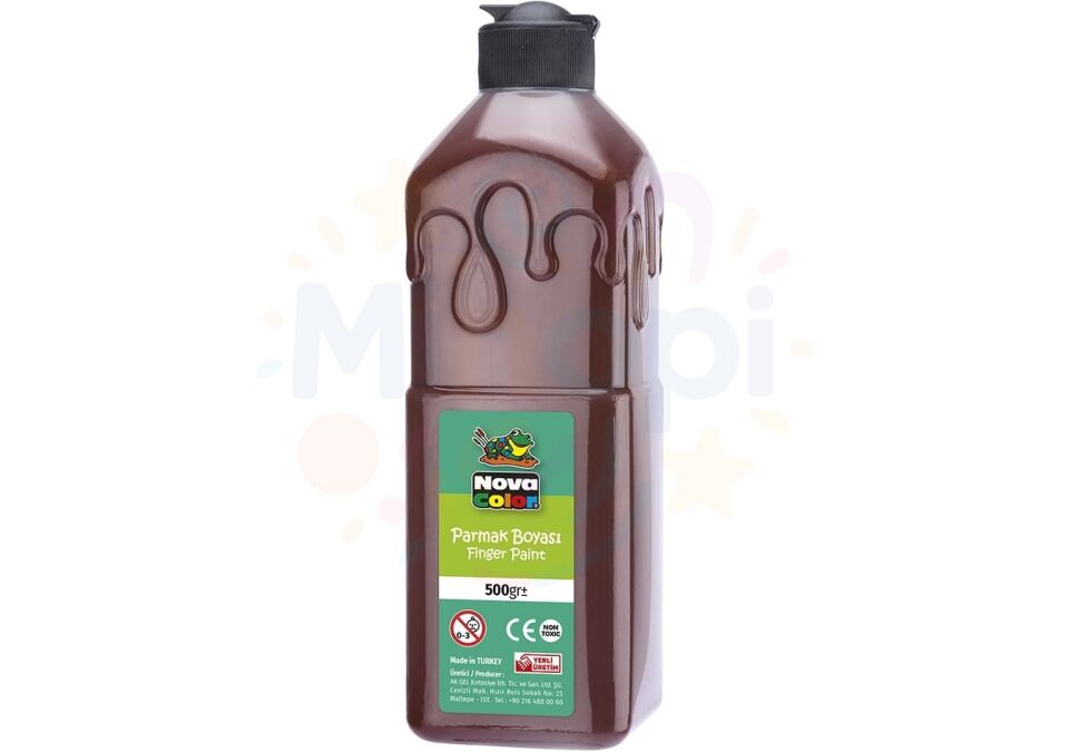 Nova Color Parmak Boyası 500 ml. Su Bazlı - Kahverengi