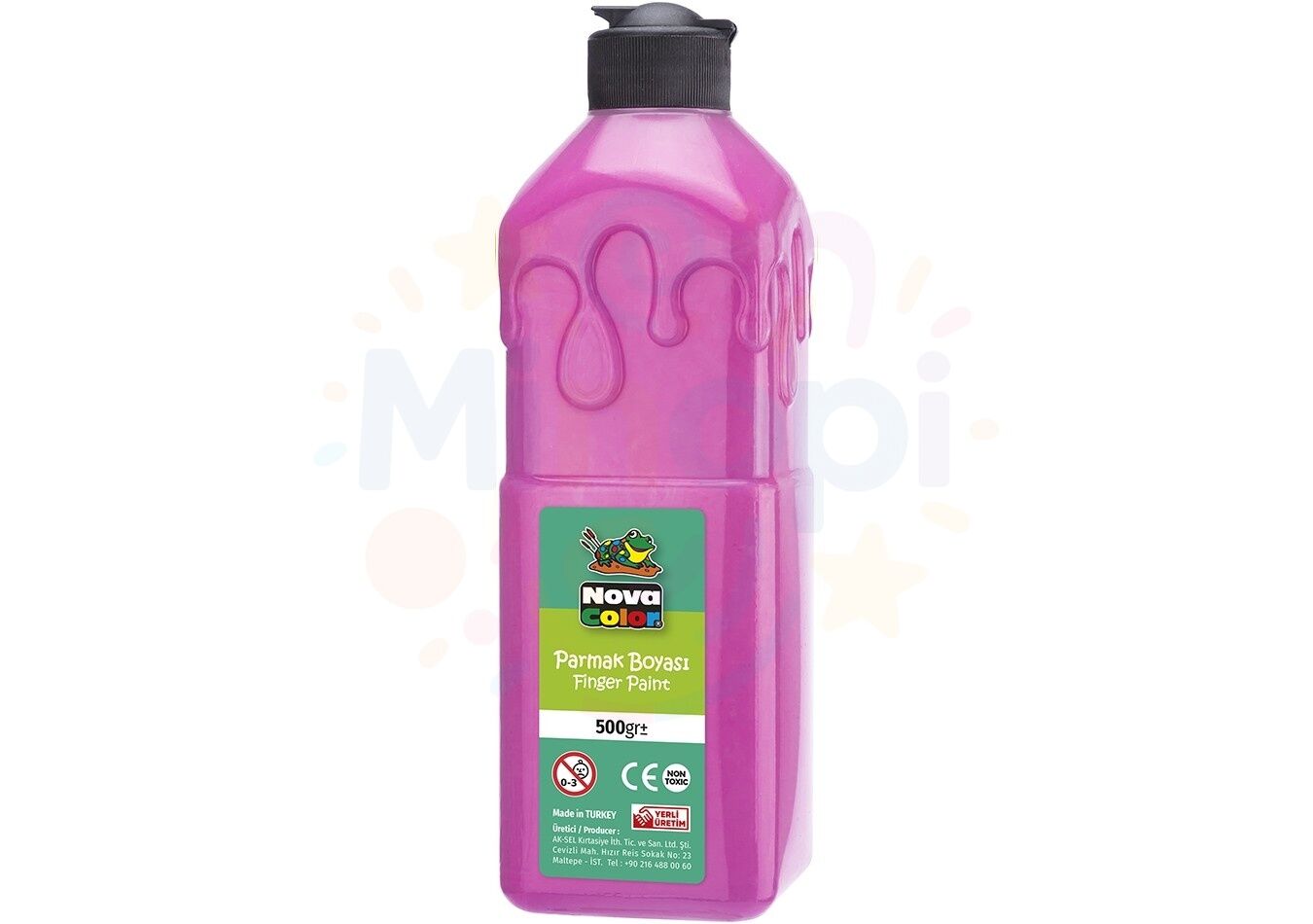 Nova Color Parmak Boyası 500 ml. Su Bazlı - Pembe