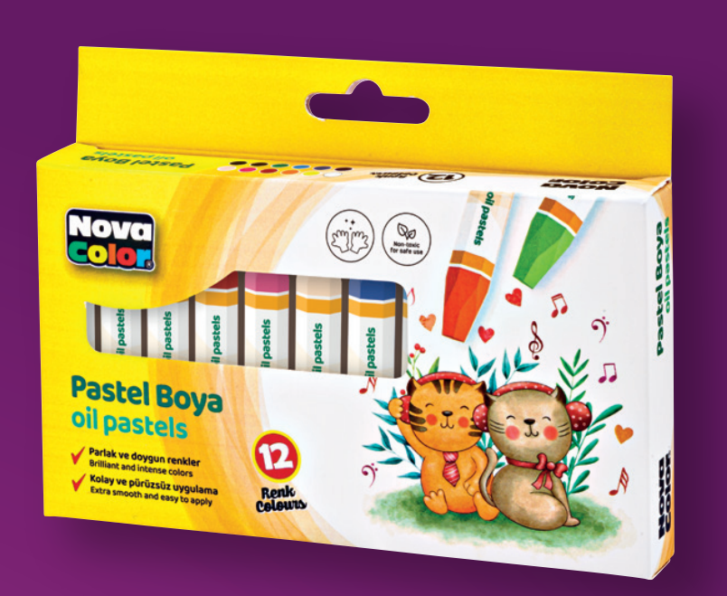 Nova Color 12 Renk Pastel Boya