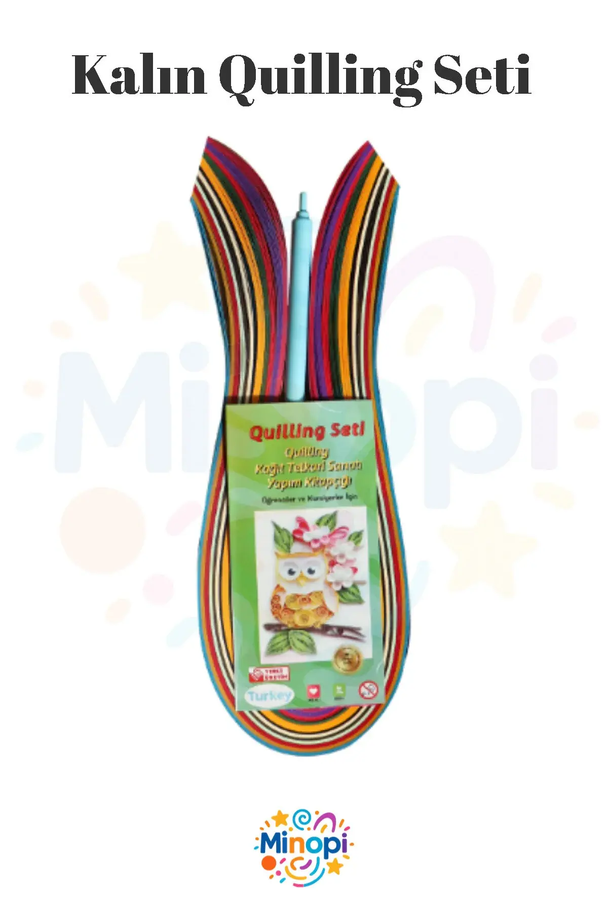 ( 1 Paket ) Kalın , Quiling Seti, Kıvırma Sanatı, Kağıt Katlama, Quilling - 10 mm