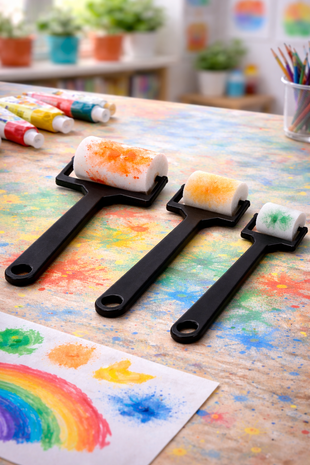 Rulo Fırça Boyama Süngeri 3'lü Set