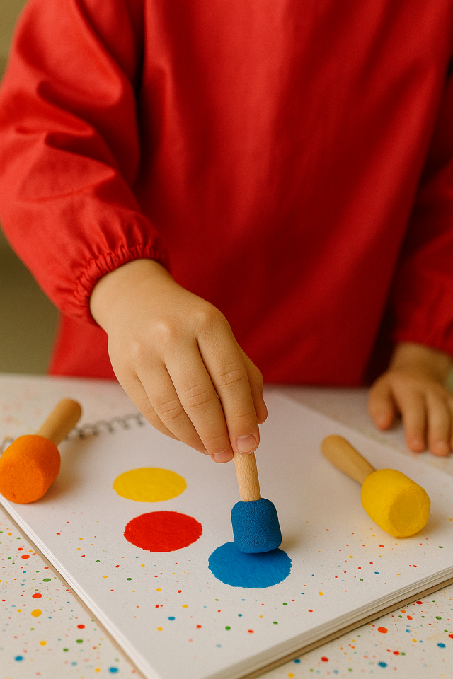 1 Paket - 4'lü Tampon Sünger Boya Süngeri