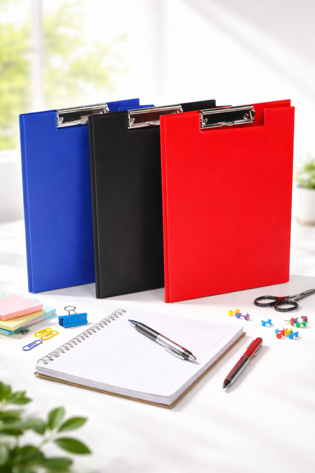 Renkli Kapaklı Sekreterlik | A4 Kağıt Tutucu