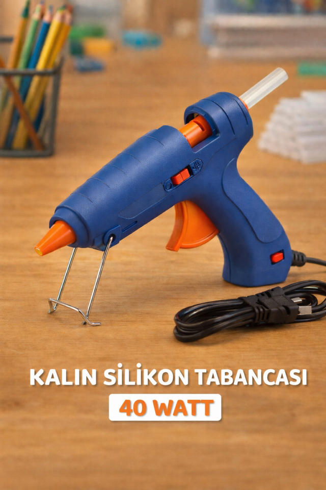 40 Watt Koruma Anahtarlı Silikon Tabancası 11,3 mm Kalın Mum Silikon