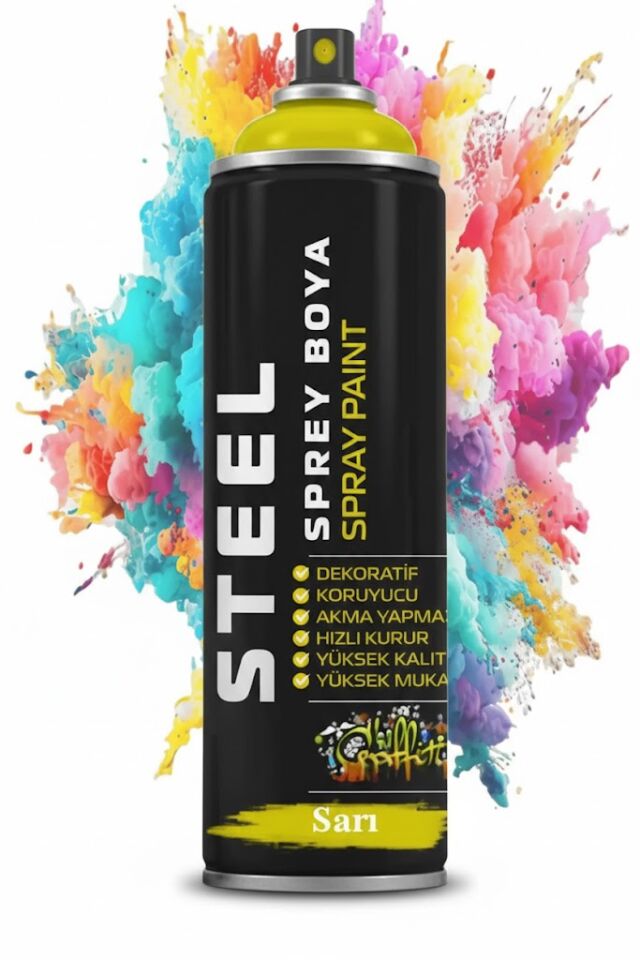 Steel Sprey Boya 200 ml - Sarı