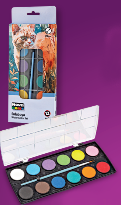 Nova Color 12 Renk Sulu Boya