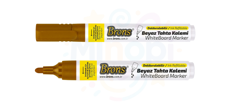 Brons Doldurulabilir Yerli Kahverengi Tahta Kalemi
