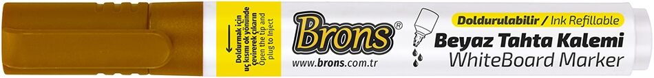 Brons Doldurulabilir Yerli Kahverengi Tahta Kalemi