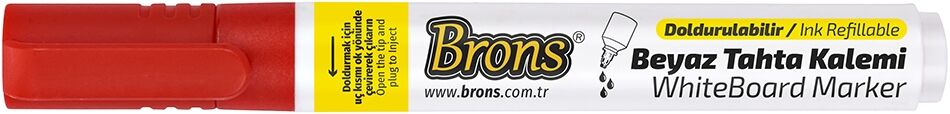 Brons Doldurulabilir Yerli Kırmızı Tahta Kalemi