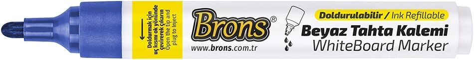 Brons Doldurulabilir Yerli Mavi Tahta Kalemi