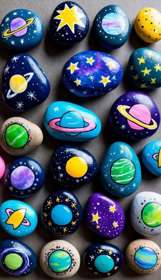 Taş Boyama Sanatı Taş Boyama Etkinlik Seti Eğitici Öğretici Set