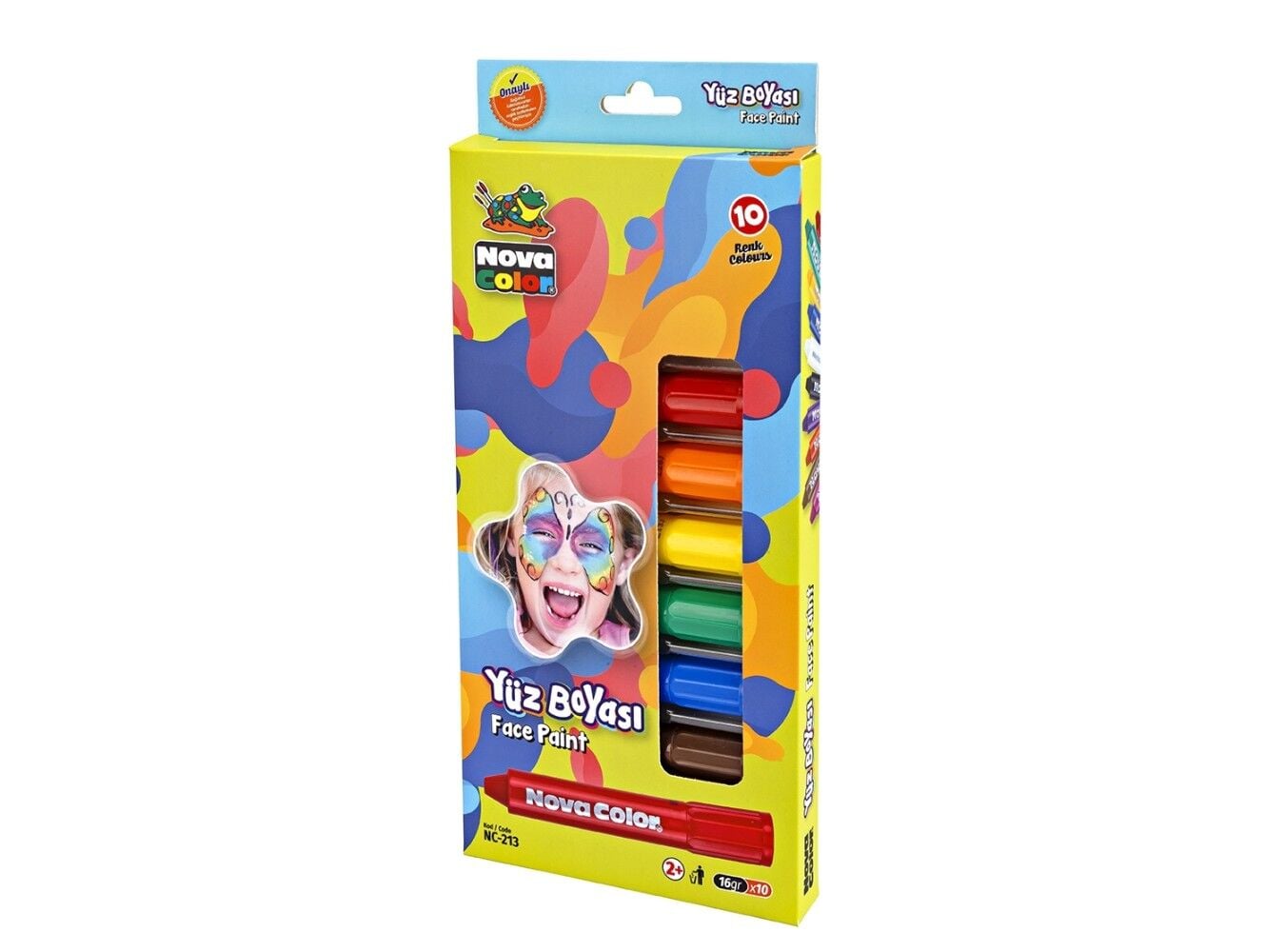 Nova Color Yüz Boyası Kalemi 10 Renk