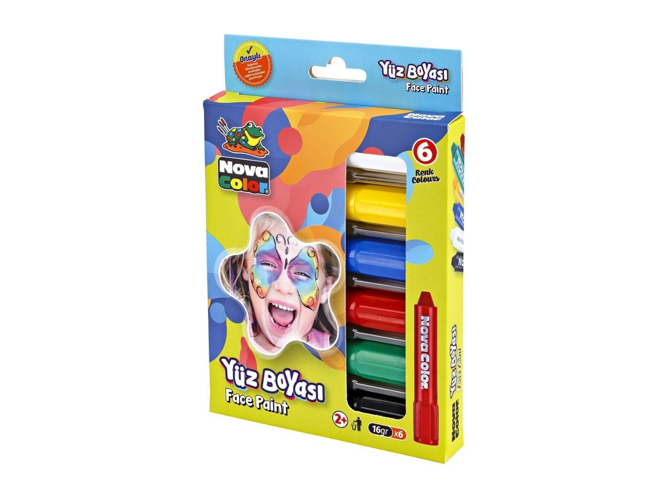 Nova Color Yüz Boyası Kalemi 6 Renk