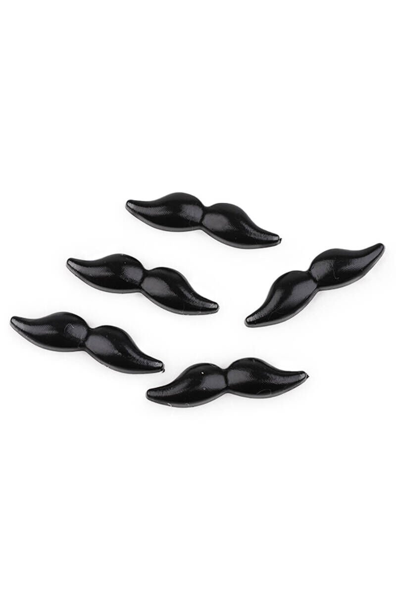 Plastik Pala Bıyık 50'li Paket Siyah