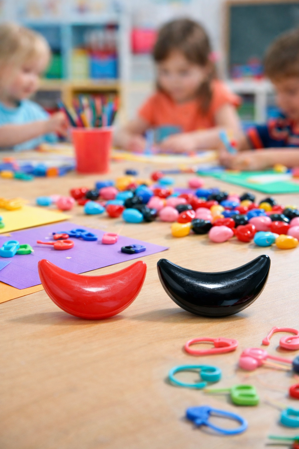 Plastik Renkli Ağız 50'li Paket