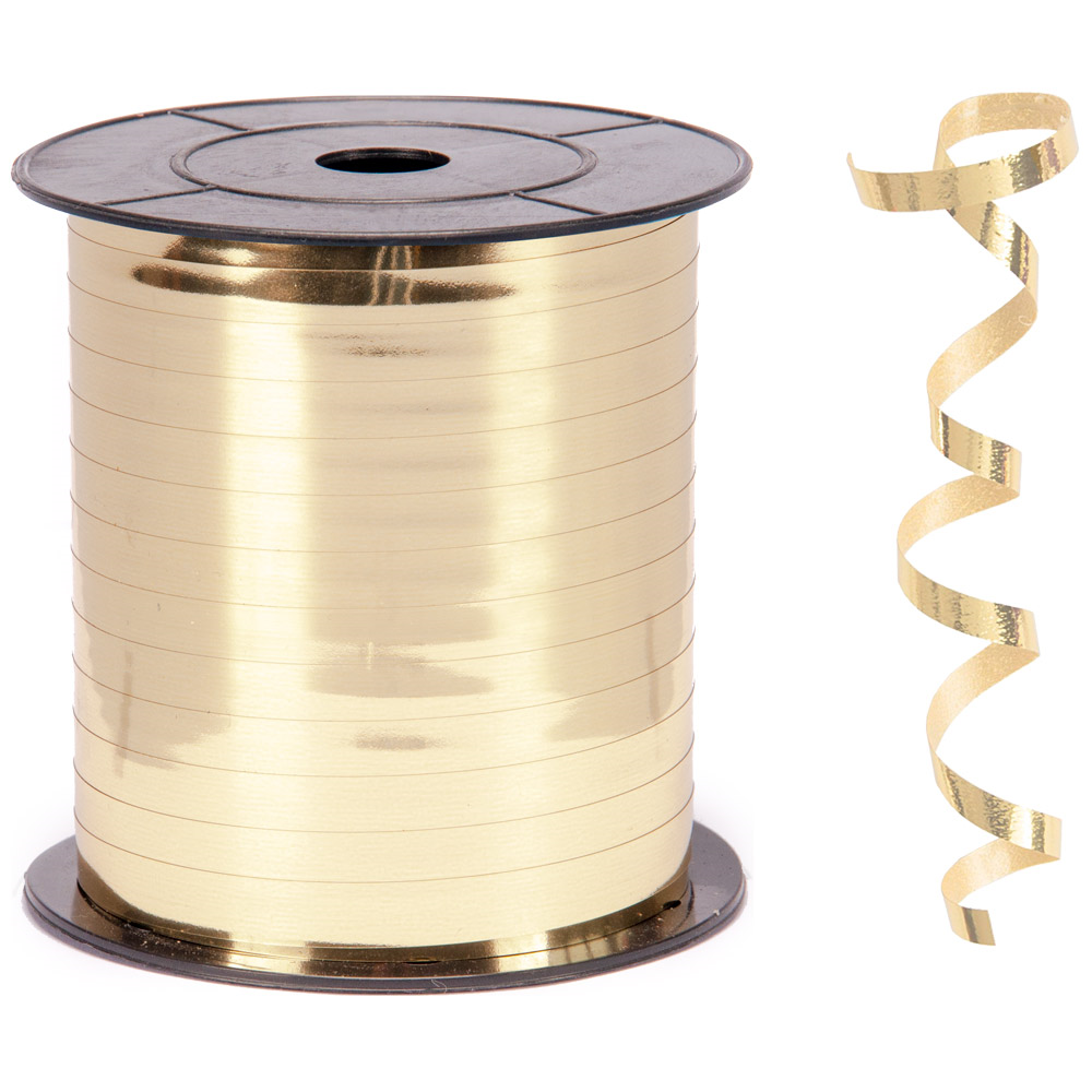 Altın Metalik Rafya Balon İpi 8 mm x 200 mt Metalik Renk