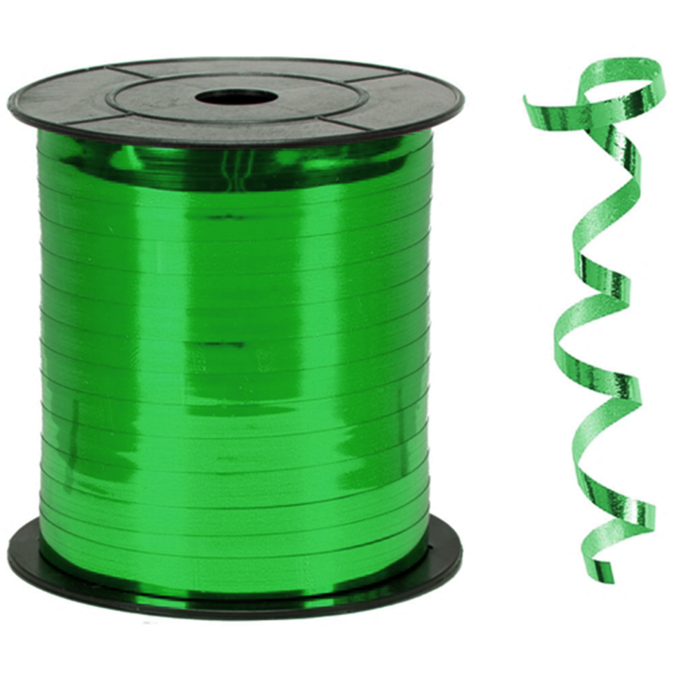 Koyu Yeşil Metalik Rafya Balon İpi 8 mm x 200 mt Metalik Renk