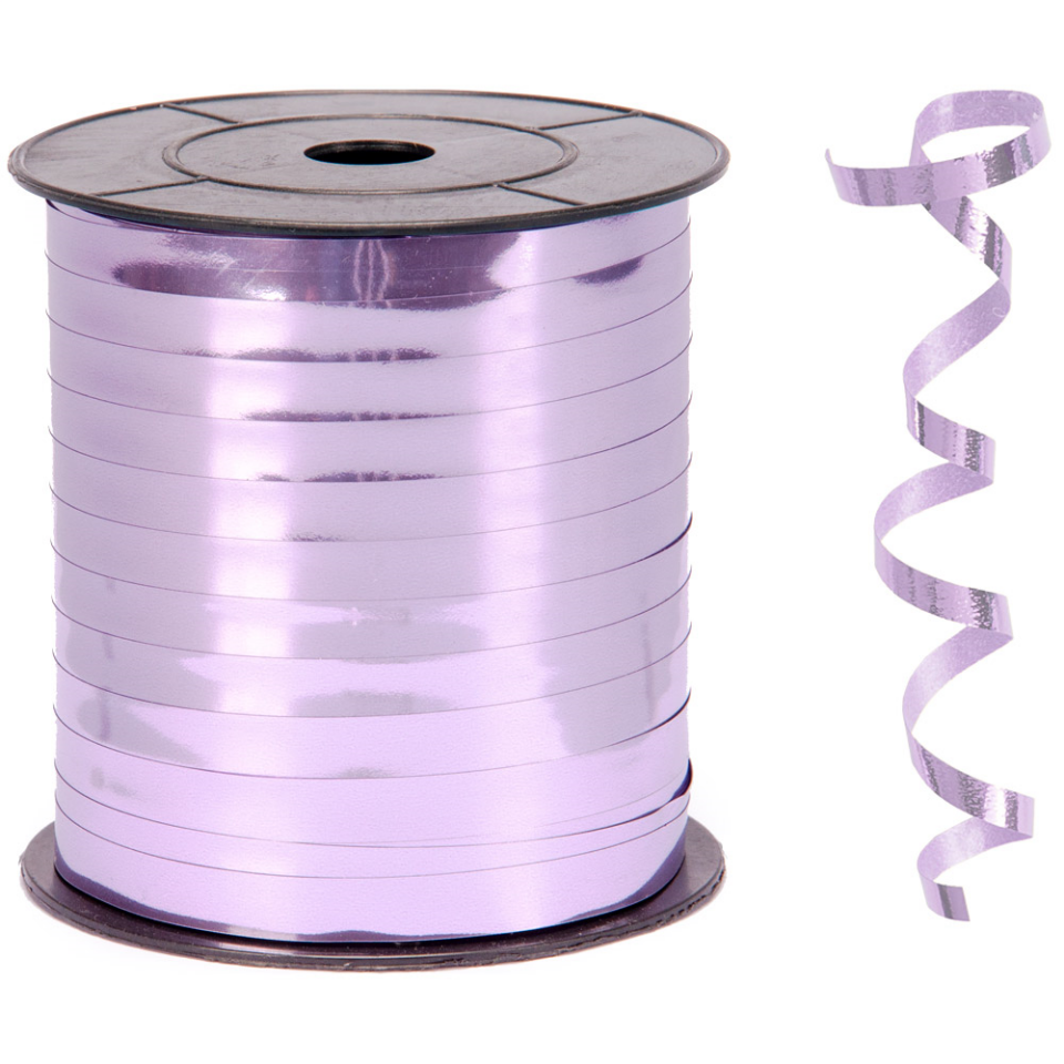 Lila Metalik Rafya Balon İpi 8 mm x 200 mt Metalik Renk