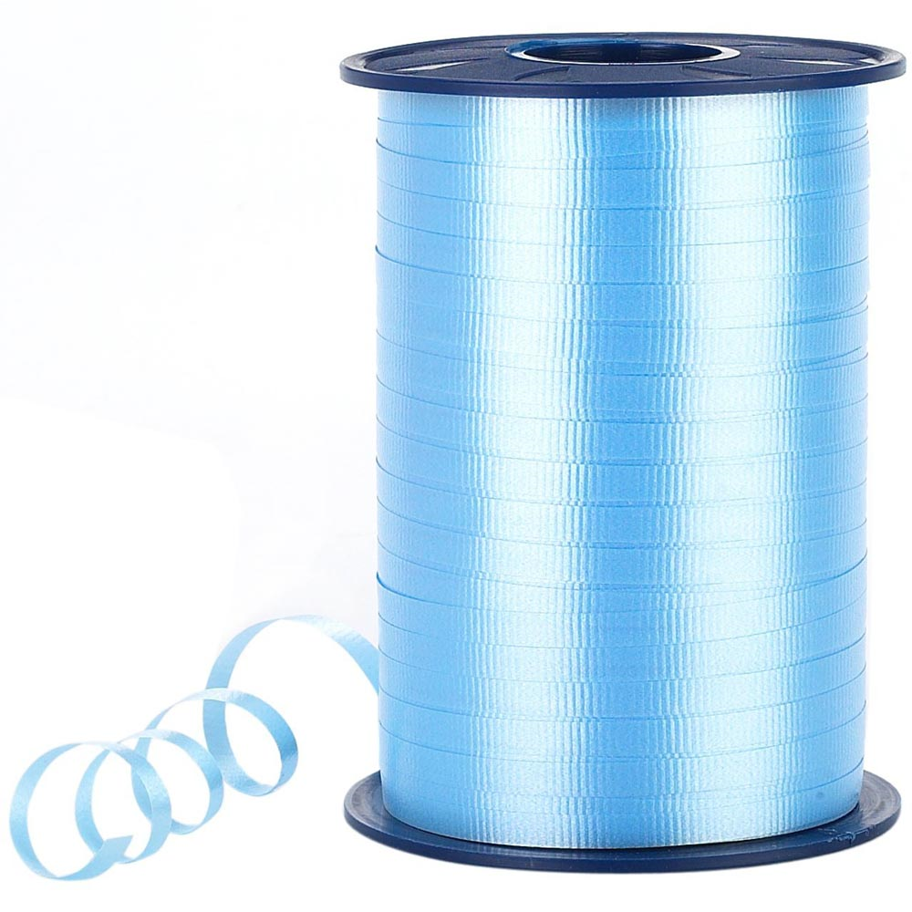 Açık Mavi Rafya Balon ipi 8 mm x 200 mt Pastel Renk