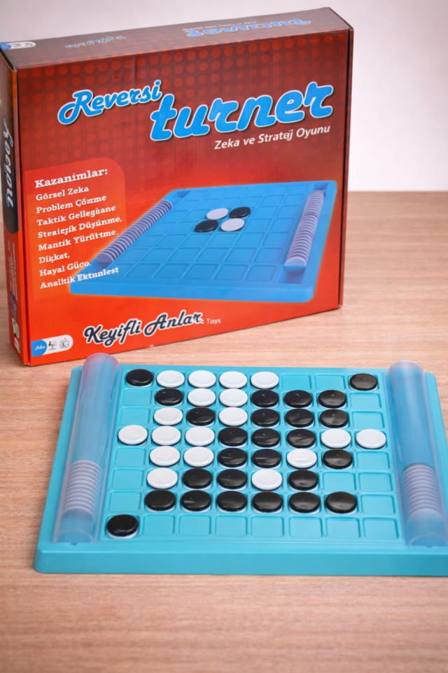 Ahşap Reversi Mangala Oyunu , Zeka Oyunu, Strateji, Akıl Oyunu, Eğitici Oyun