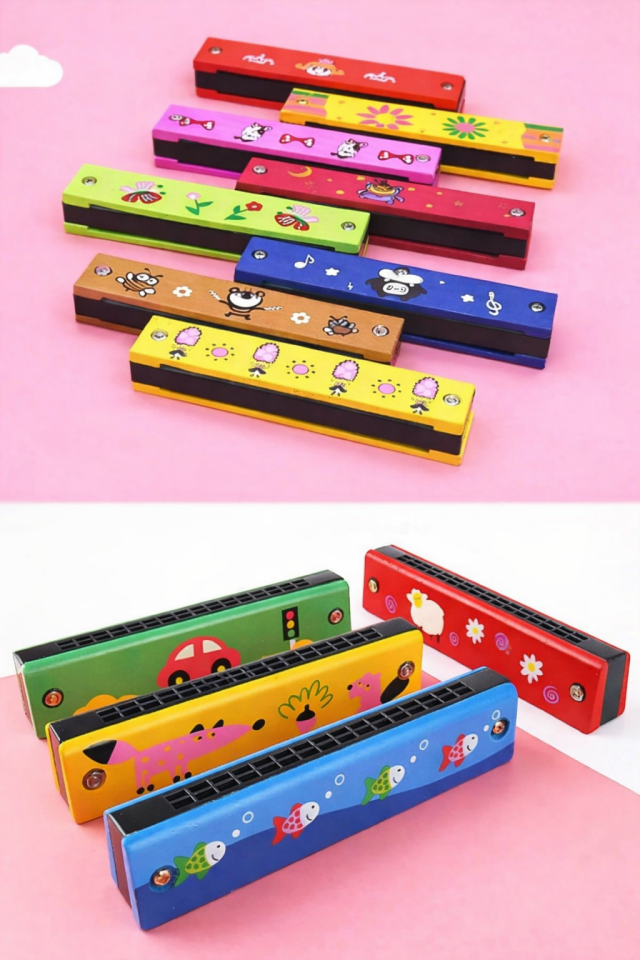 Çocuk Mızıka Ahşap Mızıka Nefes Egzersizi Müzik Aleti